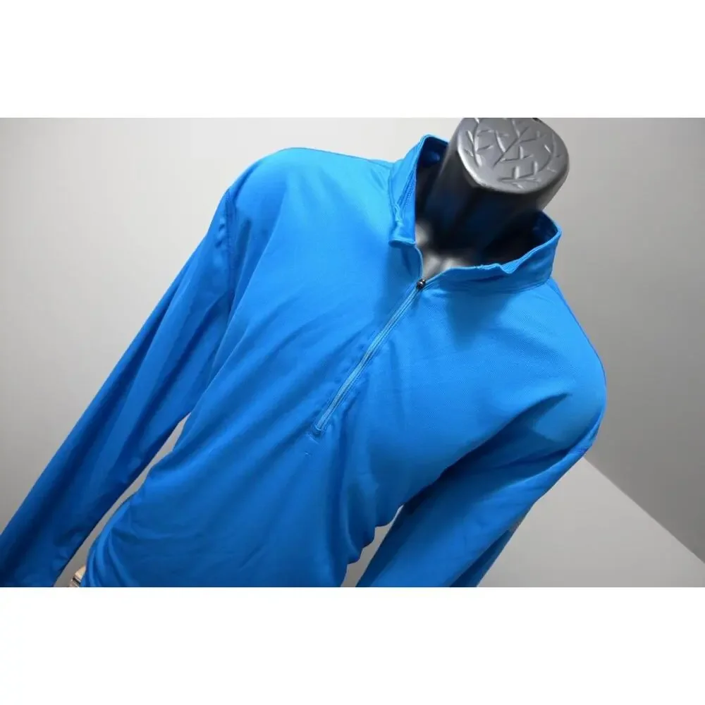 Eastern Mountain Sports Jacket Mens 2XL Blue 1/4 Zip Techwick Pullover Like New